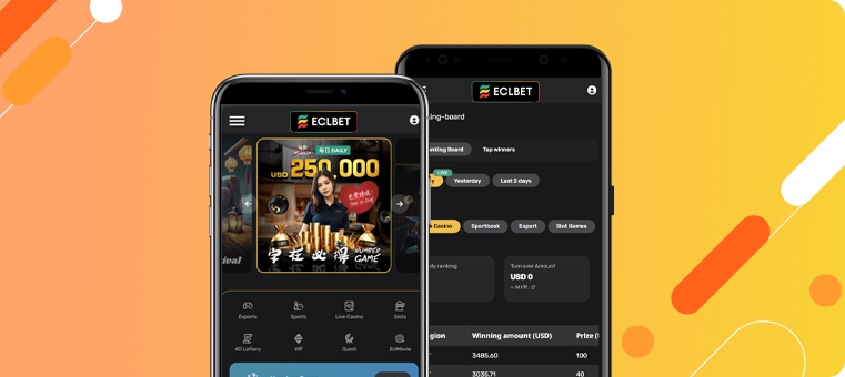 ECLBET mobile app lobby preview